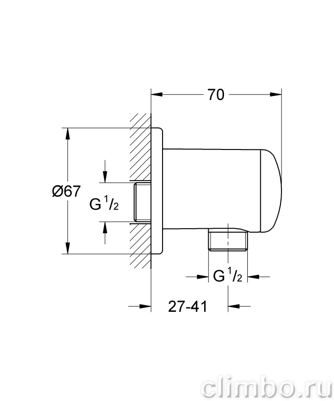 Подключение для душевого шланга GROHE Relexa, 28680000 — фото товара