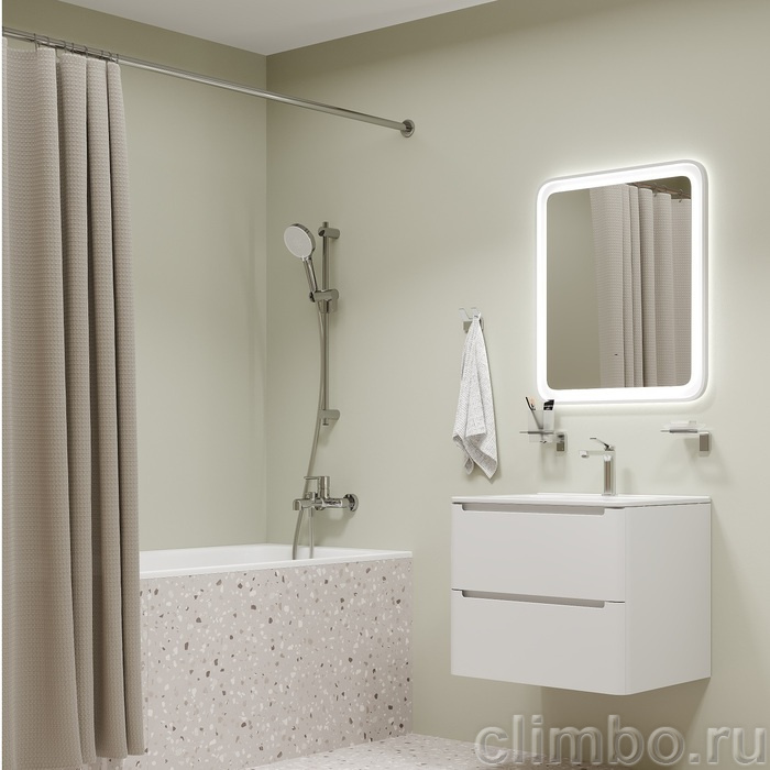 Лейка для душа, хром, Оптима Хоум (Optima Home), IDDIS, OPH3FC0i18 — фото, детали конструкции