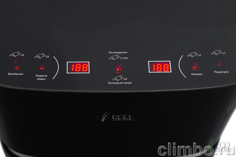 Кулер с чайным столиком Тиабар Ecotronic TB11-LE black — фото товара