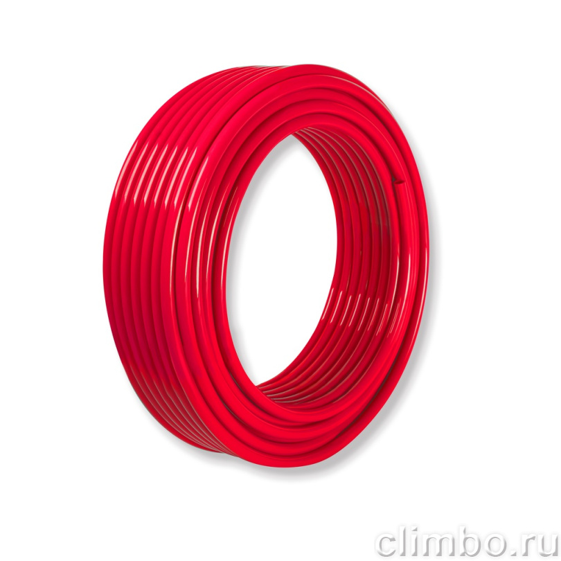 Труба из сшитого полиэтилена ROMMER PEX с кислородным слоем, красная, 16х2,0 (бухта 240 метров) — фото, детали конструкции