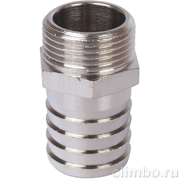 STOUT Штуцер НР никелированный 1/2"x14 — фото товара