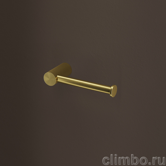 Бумагодержатель, нержавеющая сталь, Дюна (Duna), золото матовое, IDDIS, DUNMG00i43 — фото, детали конструкции
