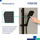 Лейка для душа, черная матовая, 1F, Ideal Spa, Milardo — фото товара