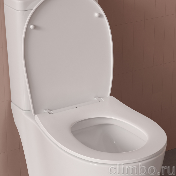 Сиденье из полипропилена, 009, микролифт (soft-close), быстросъемное, IDDIS, 009PPSEi31 — фото, детали конструкции