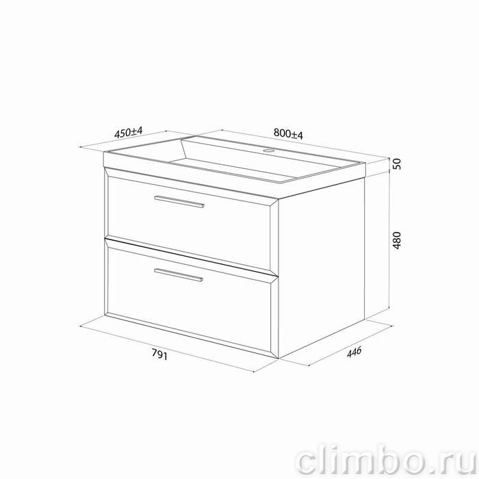 Тумба с умывальником, подвесная, 80 см, белый, Слайд Икс (Slide X), IDDIS, SLX80W0i95K подходит умыв. 4518000i28 — фото, детали конструкции