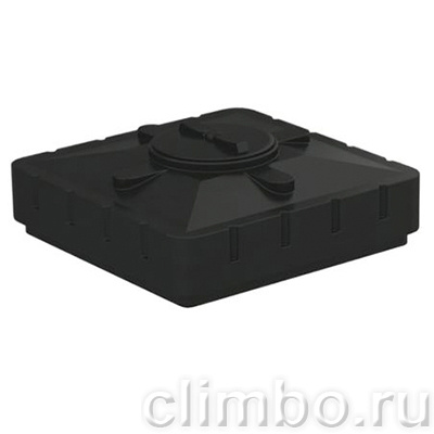 Бак для душа Aquatech (черный) с подогревом (440х950х950) — фото товара