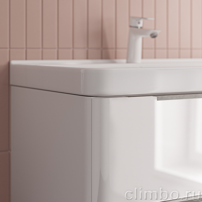 Тумба с умывальником, подвесная, 80 см, белый, Клауд Икс (Cloud X), IDDIS, CLX80W0i95K подходит умыв. 0178000i28 — фото, детали конструкции