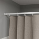 Карниз для ванной комнаты, 110-200 см, белый матовый, Элеганте (Elegante), IDDIS, RSW0120i14 — фото, детали конструкции