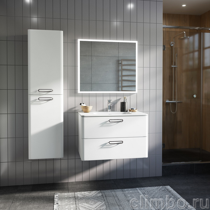 BRI60W0i95K Тумба 60 см с умывальником Brick (белый) — фото товара