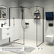 Душевая перегородка Walk In, черный 110x195, Slide, IDDIS, SLI8BS7i23 — фото товара