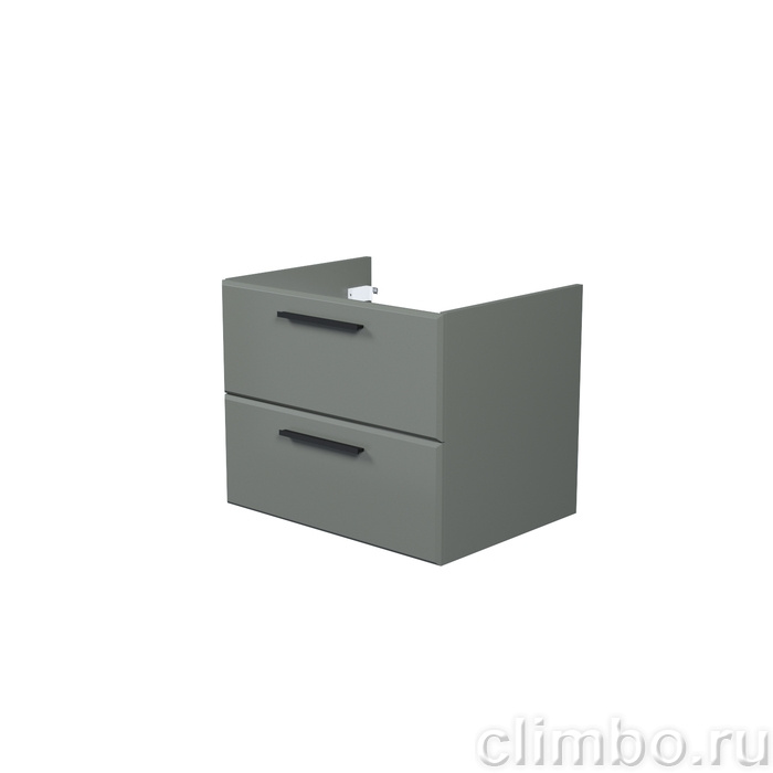 Тумба подвесная, 60 см, серый, Слайд Икс (Slide X), IDDIS, SLX60G0i95 подходит умыв. 4516000i28 — фото, детали конструкции