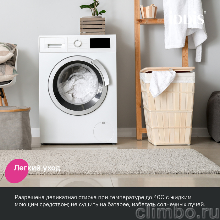 Набор ковриков для ванной комнаты, 50х80 + 50х50, микрофибра, розовый, IDDIS — фото товара