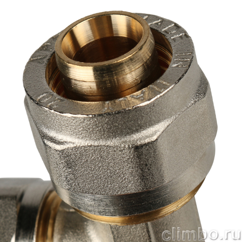 STOUT Тройник переходной 20х16х20 для металлопластиковых труб винтовой (SFS-0010-201620) — фото товара