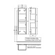 Пенал подвесной, 35 см, белый, Эдифис (Edifice), IDDIS, EDI35W0i97 — фото, детали конструкции