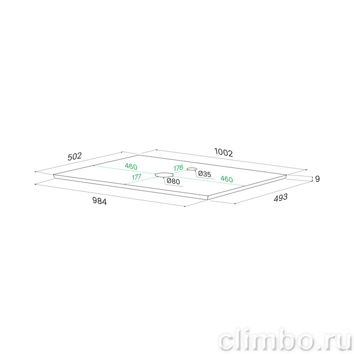 Столешница, керамогранит, 100 см, бежевый, Оптима Хоум (Optima Home), IDDIS, OPH10B0i89 — фото, детали конструкции