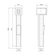 Гигиеническая лейка, хром, Аксес (Axes), IDDIS, AXE1F1Ci20 — фото, детали конструкции