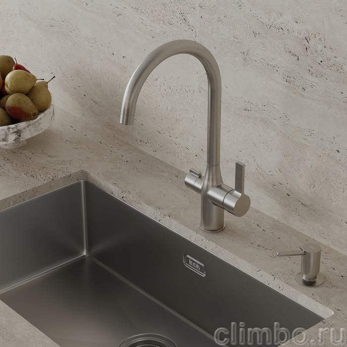 Дозатор, латунь, сатин, Китчен Лайн (Kitchen Line), IDDIS, SDIBN00i59 — фото, детали конструкции