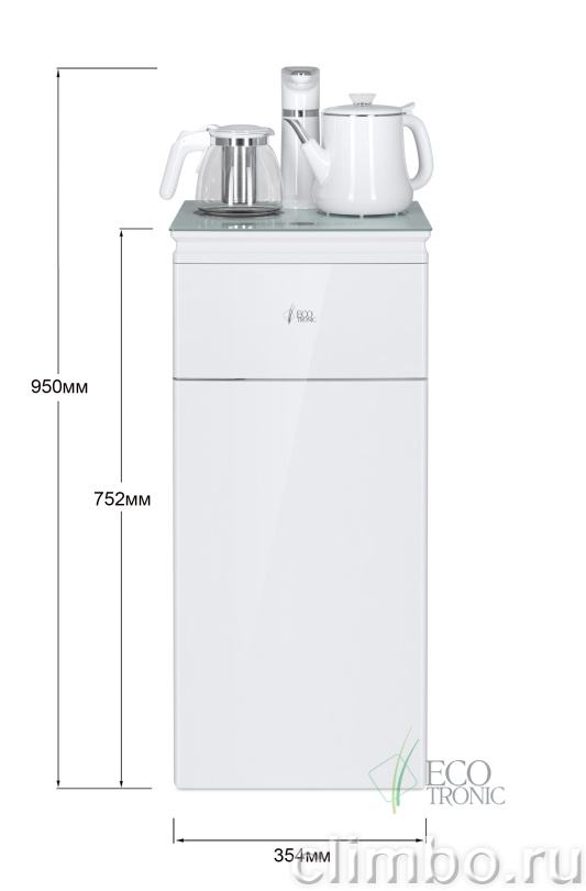 Кулер с чайным столиком Teabar Ecotronic TB61-LNA white — фото товара