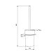 Ерш, матовое стекло, нержавеющая сталь, NOА, черный матовый, IDDIS — фото товара