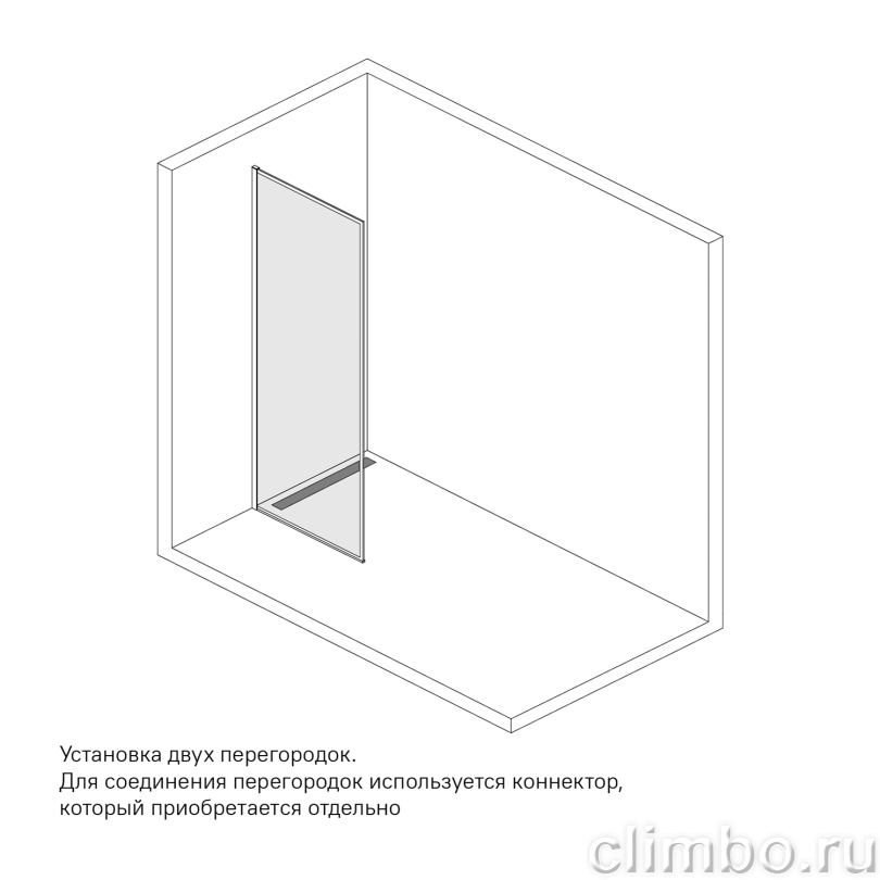 Душевая перегородка Walk In, матовый белый, 120x195, Slide, IDDIS — фото товара