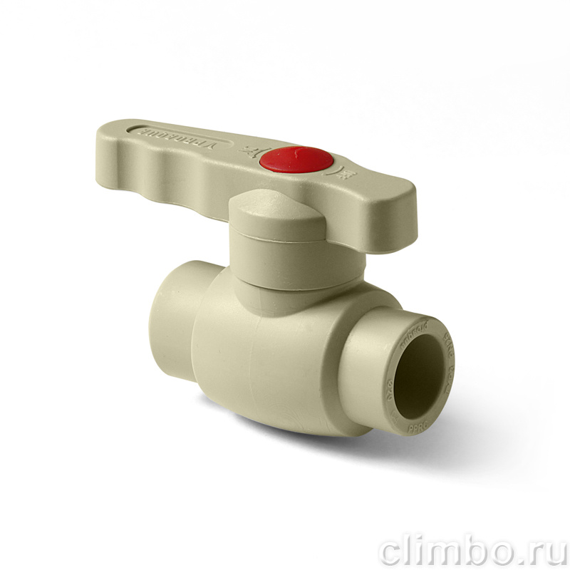 PROAQUAPPR PP-R Шаровой кран полнопроходной Серый 40 — фото товара