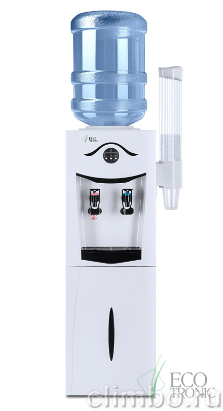 Кулер Ecotronic K21-LF white+black с холодильником — фото товара