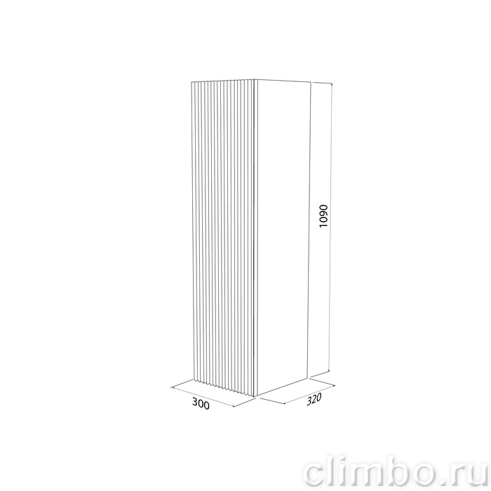 Пенал подвесной, 30 см, белый, Билд (Bild) 2.0, IDDIS, BIL30W1i97 — фото, детали конструкции