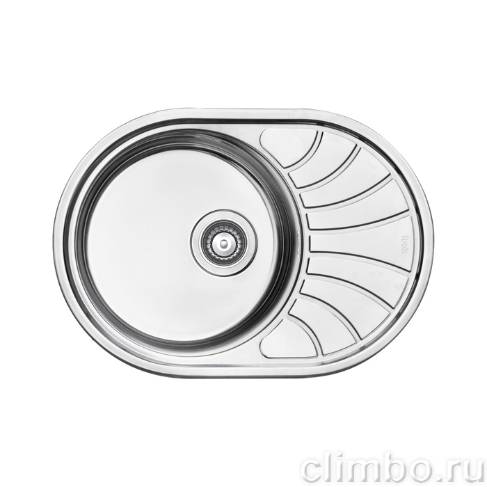 Мойка с сифоном нерж. сталь, шелк, 650*460, Suno S, IDDIS — фото товара