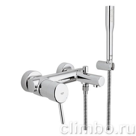 Смеситель для ванны GROHE Concetto с душевым гарнитуром, 32212001 — фото товара