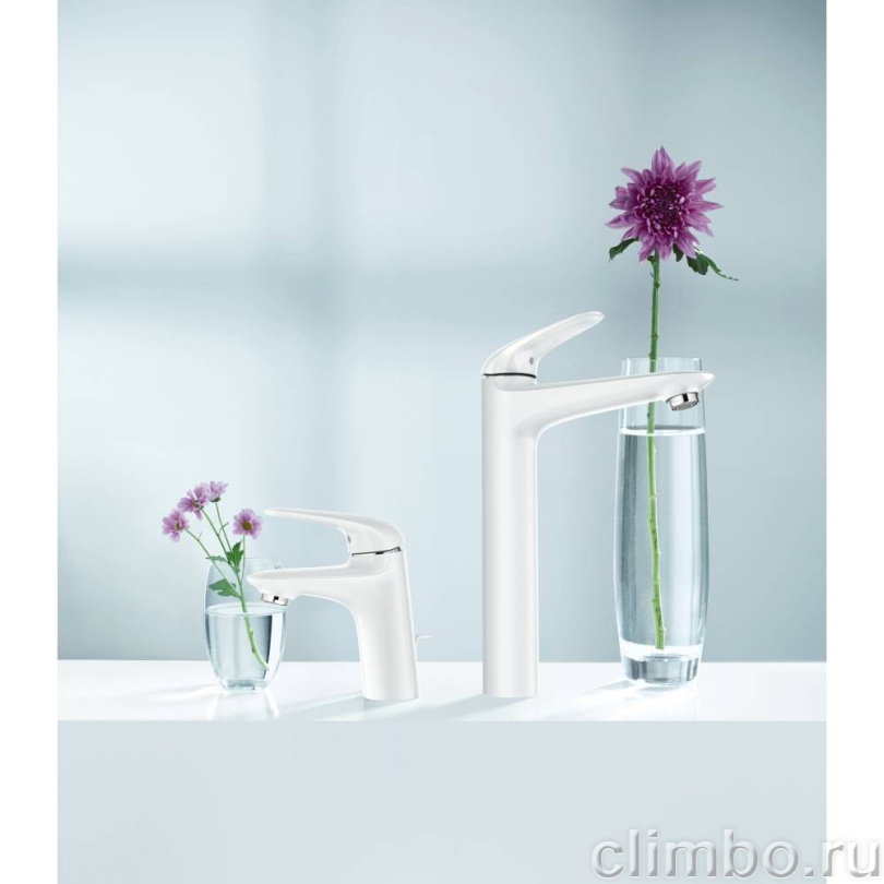 Смеситель для раковины GROHE Eurostyle с донным клапаном, белая луна (23707LS3) — фото товара