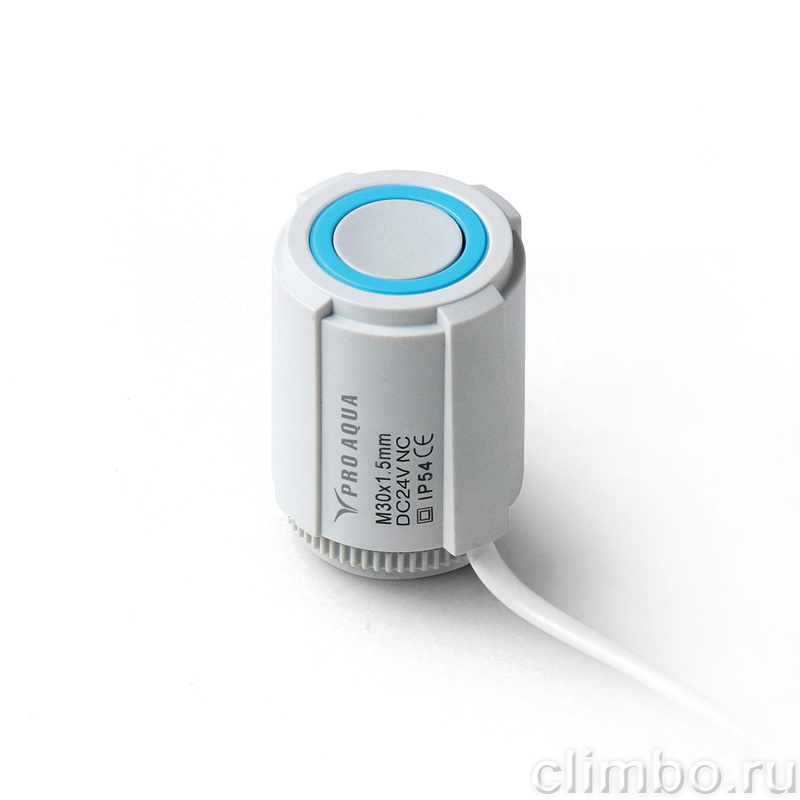 Сервопривод электротермический нормально закрытый 24v PRO AQUA — фото товара