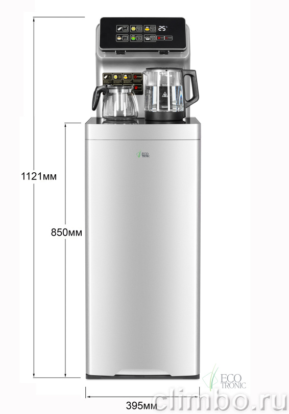 Кулер с чайным столиком Teabar Ecotronic TB15-LNR silver — фото товара