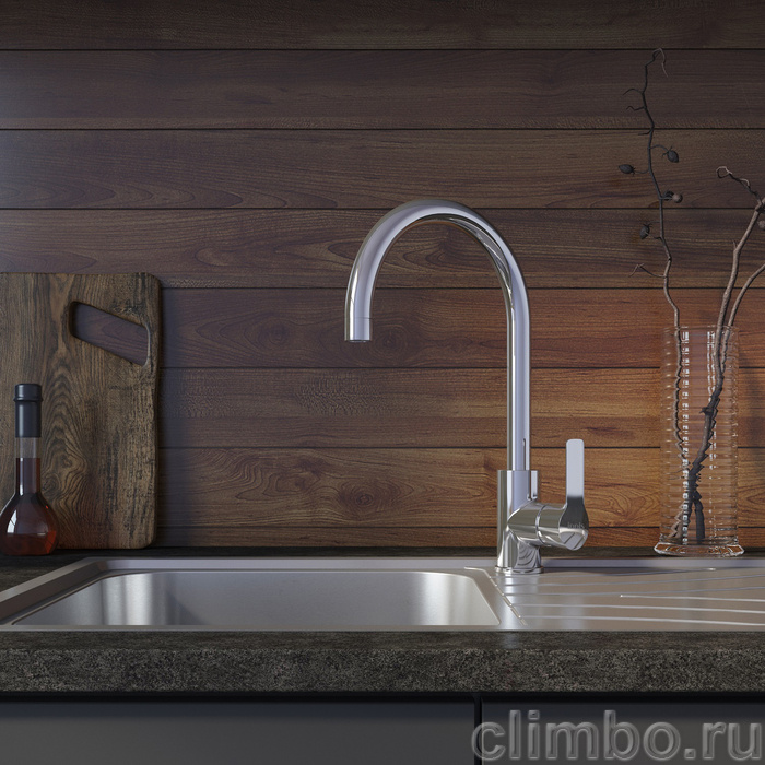 Смеситель для кухни, Слик (Sleek), IDDIS, SLESB0Ji05 — фото, детали конструкции