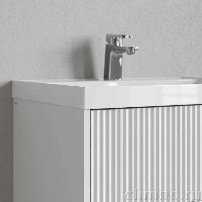 Тумба с умывальником подвесная, 80 см, белый, Билд (Bild) 2.0, IDDIS, BIL80W1i95K подходит умыв. 4518000i28 — фото, детали конструкции