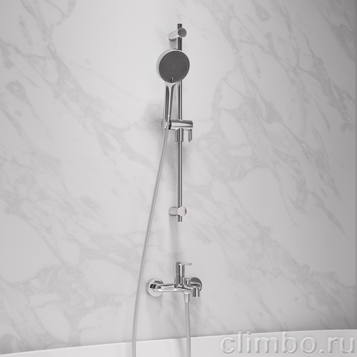 Шланг для душа, серебряный, силиконовый, 1,5м, Оптима Хоум (Optima Home), IDDIS, OPH15SLi19 — фото, детали конструкции