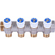 Коллектор распределительный 1", 4 отвода 1/2" плоское уплотнение — фото товара