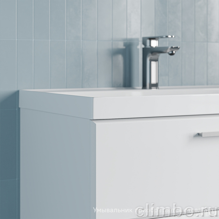 Тумба подвесная, 80 см, белый, Слайд Икс (Slide X), IDDIS, SLX80W0i95 подходит умыв. 4518000i28 — фото, детали конструкции