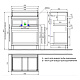 Тумба напольная с ящиками, белая, 60 см, Zodiac, IDDIS — фото товара