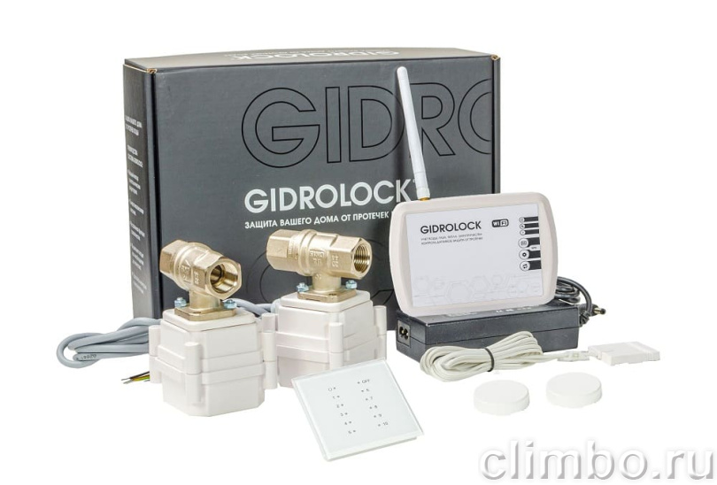 Комплект Gidrolock RADIO + WI-FI 3/4 — фото товара