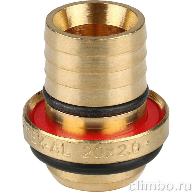 STOUT Тройник переходной 20x20x16 для металлопластиковых труб винтовой (SFS-0010-202016) — фото товара