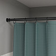 Карниз для ванной комнаты, 110-200 см, черный матовый, Элеганте (Elegante), IDDIS, RSB0120i14 — фото, детали конструкции