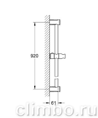 Душевая штанга GROHE Tempesta Rustic 900 мм, 27520000 — фото товара
