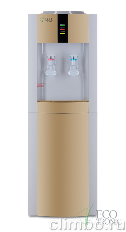 Кулер для воды Ecotronic H1-LCE Gold со шкафчиком — фото товара