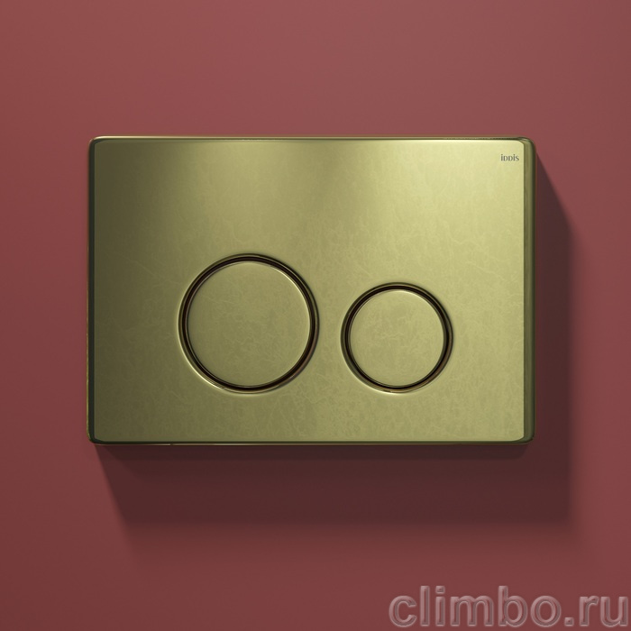 Клавиша смыва, универсальная, золото, Unisteel, 001, IDDIS — фото товара